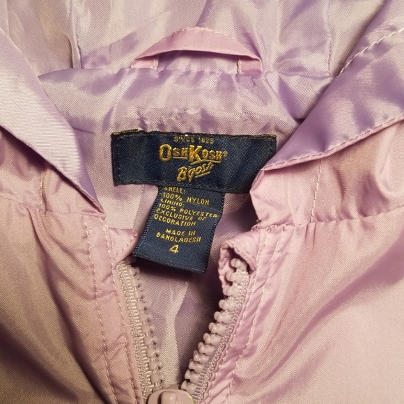 Osh Kosh Purple Windbreaker Jacket - Picture 3 of 3